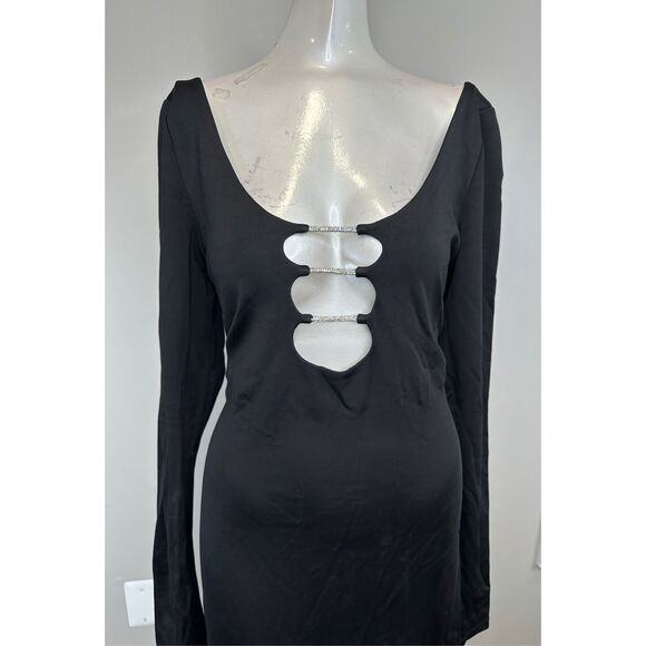 NWT Alice + Olivia Kalena Cutout Maxi Dress Size M $550 - Picture 7 of 12